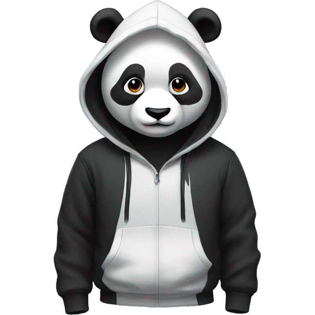 panda wearing hoodie emoji