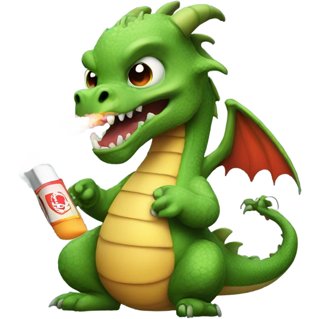 Dragon vaping  emoji