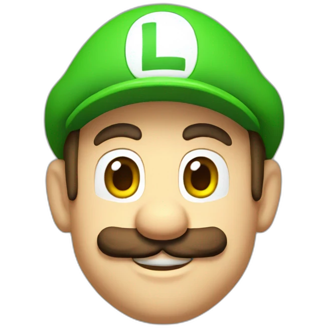 Luigi on Mario emoji