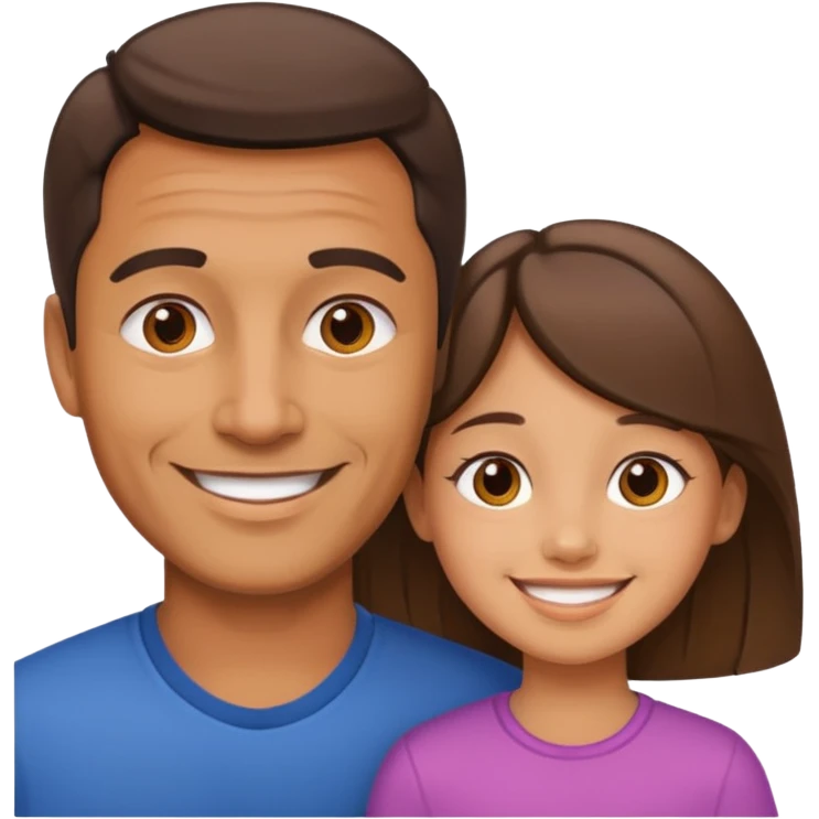 Gypsy dad and daughter  emoji