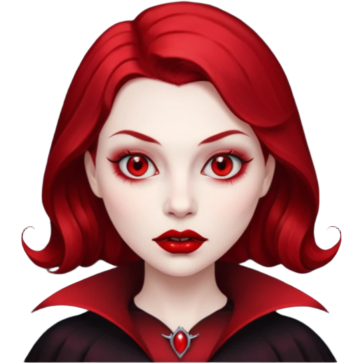 red face women Vampire emoji