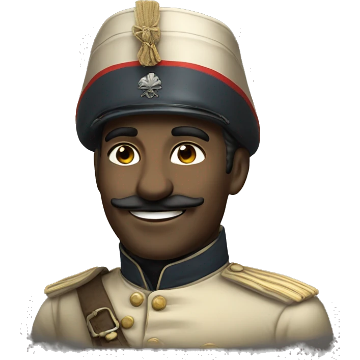 smiling French soldier in the Crimean War emoji