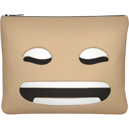 beige cosmetic bag emoji
