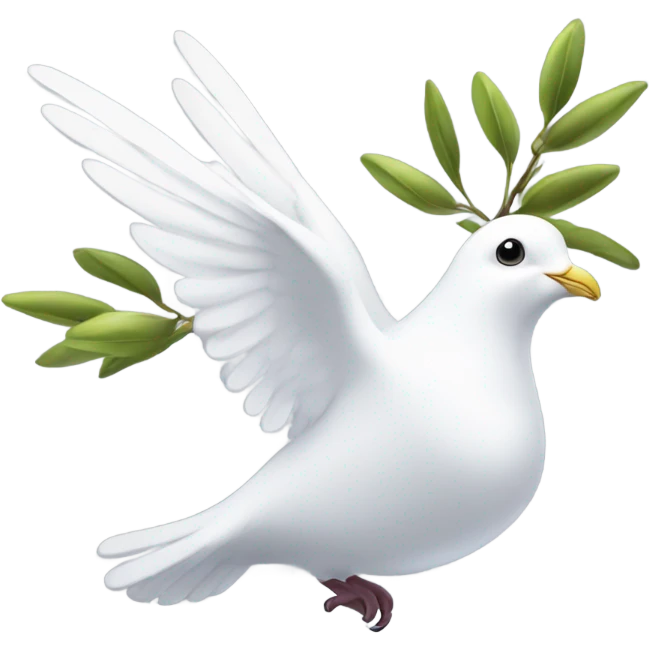 The dove of peace emoji