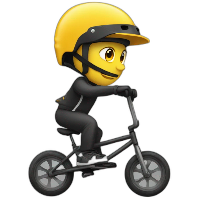 Rider de bmx emoji