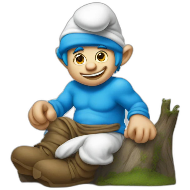 Smurf emoji