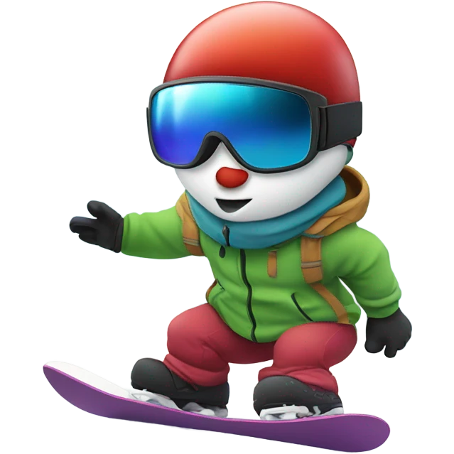 Apple snowboarding  emoji