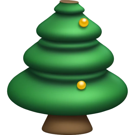 Christmas tree like a curling stone  emoji