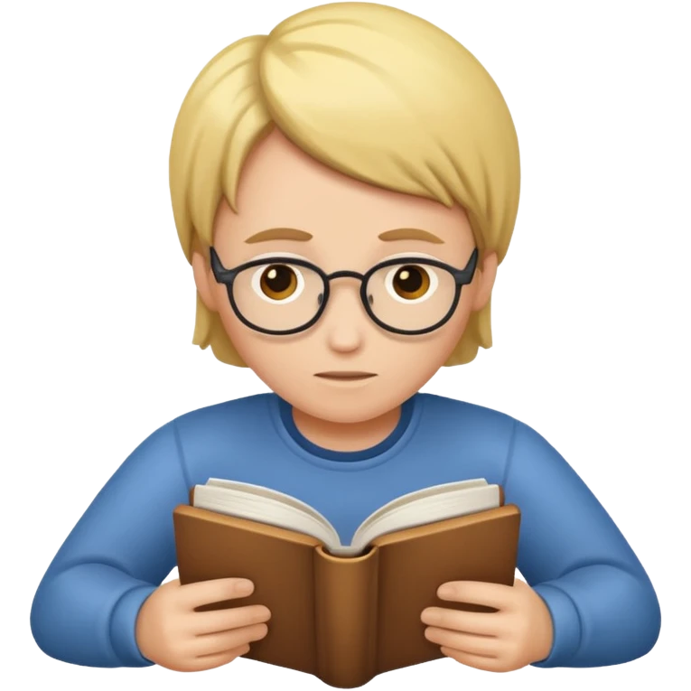 Lendo livro  emoji