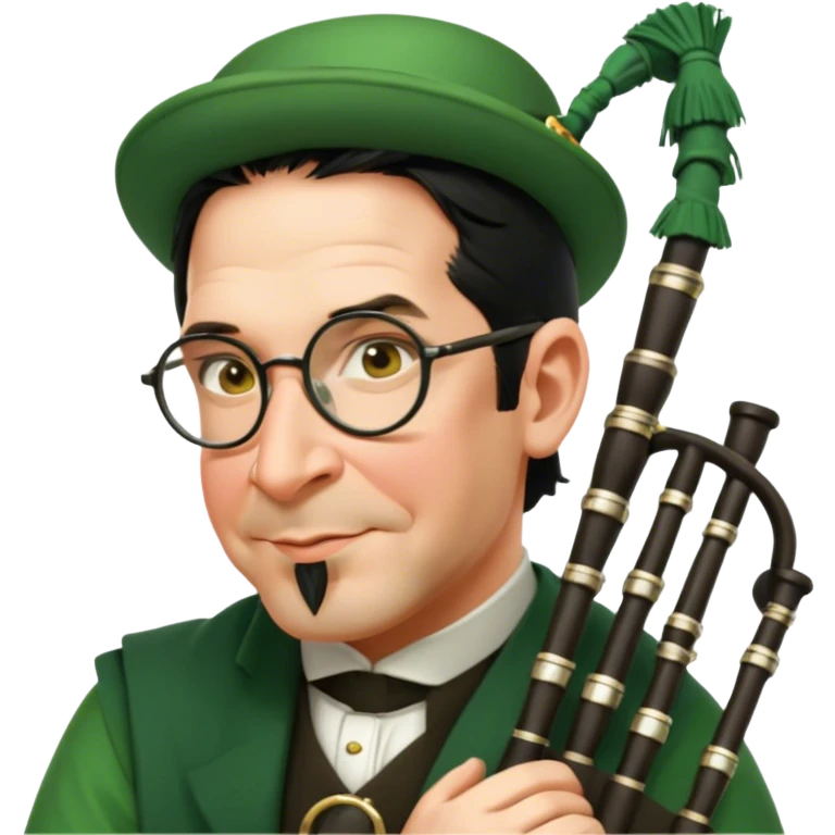 Green Bagpiper emoji
