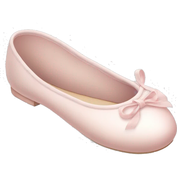 Pale pink ballet shoes emoji
