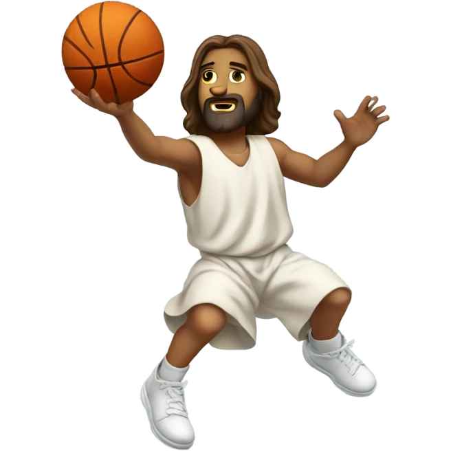 Jesus dunking emoji