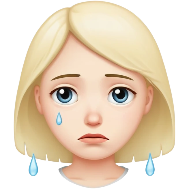 sad mood face with tears emoji