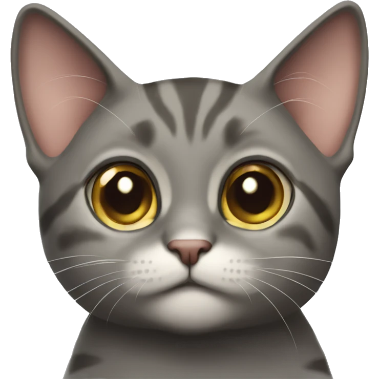 curious cat gazing at viewer emoji