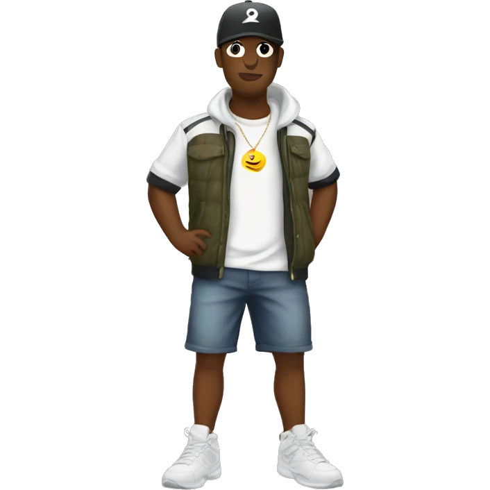 Pato vestido con ropa streetwear  emoji