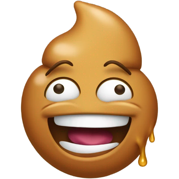 Poop laugh crying emoji