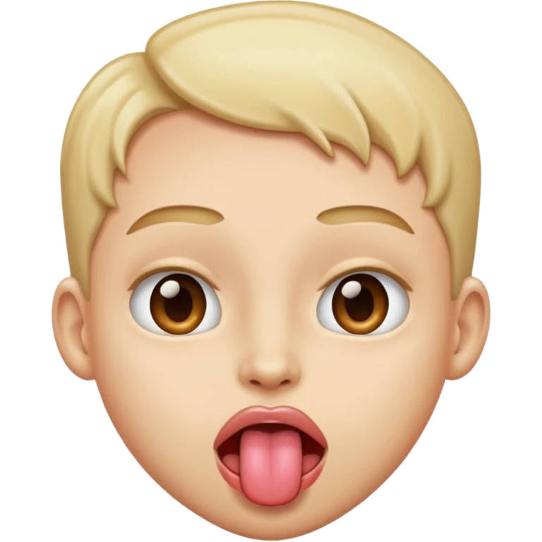 Emoji of a face with tongue out and eyes rolled back to the head. emoji