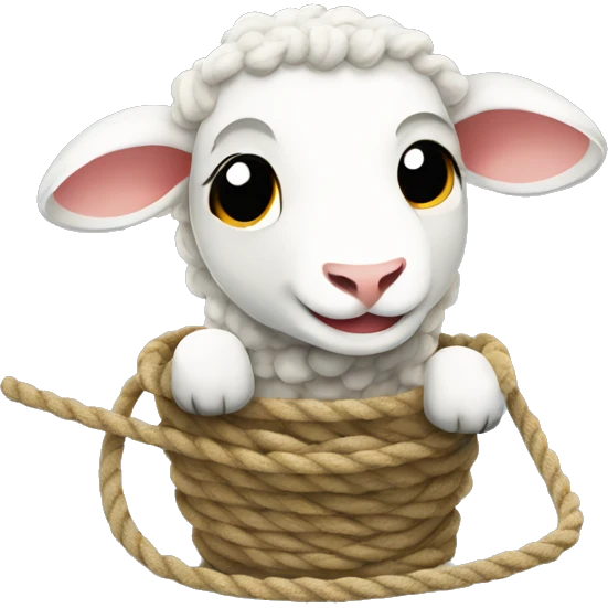 lamb in rope trap emoji