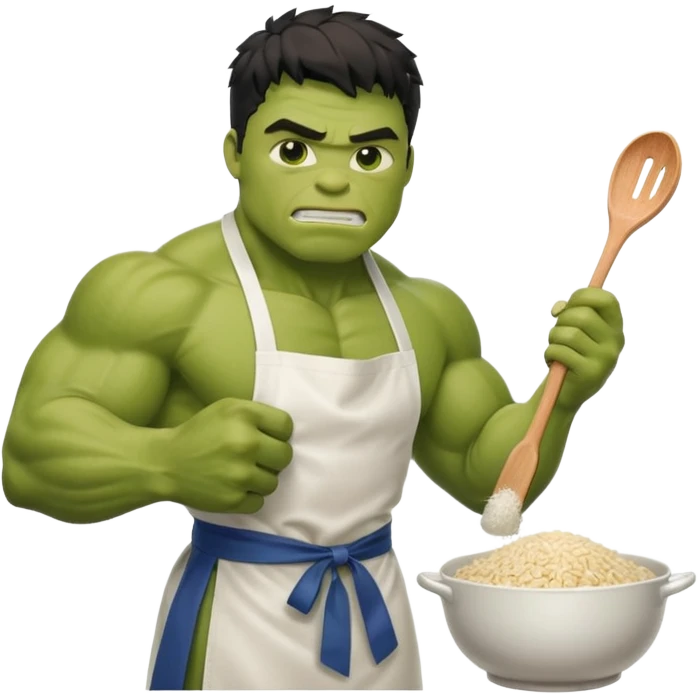 hulk fazendo arroz emoji
