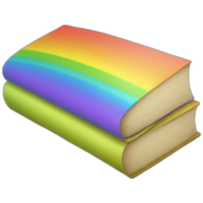 rainbow books emoji