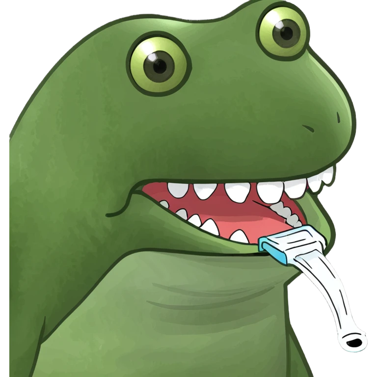 Teeth floss  emoji