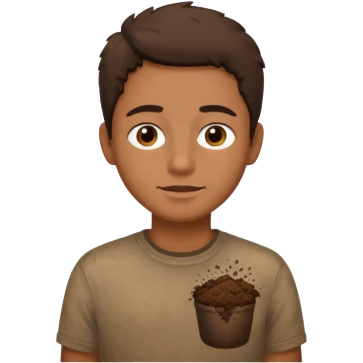 Soil on the Shirt. emoji