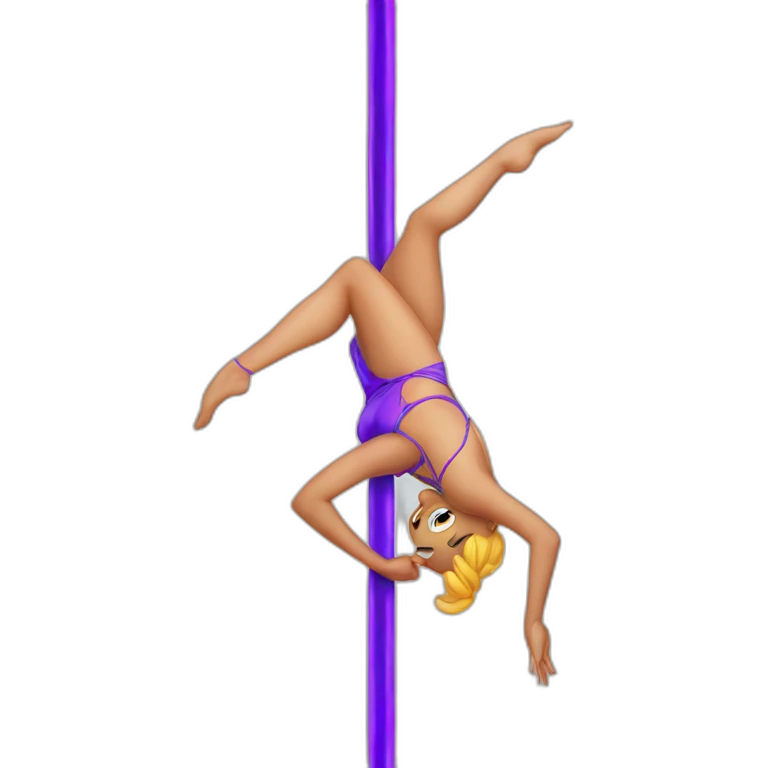 poledancer from below emoji