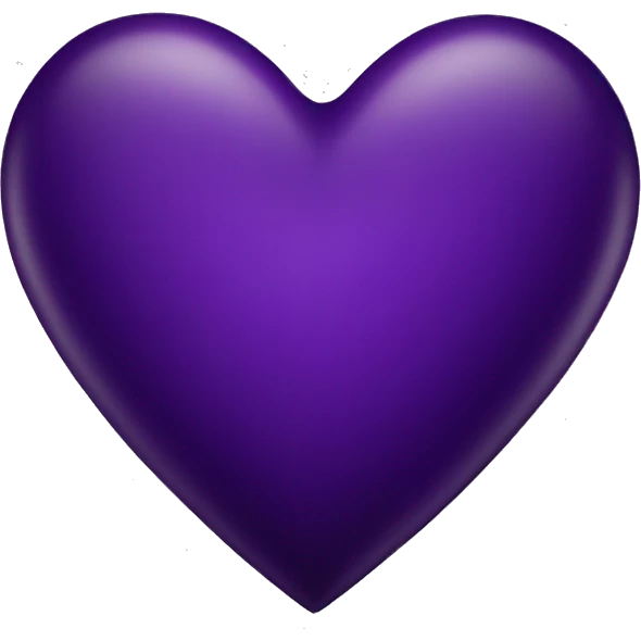 Dark purple heart  emoji