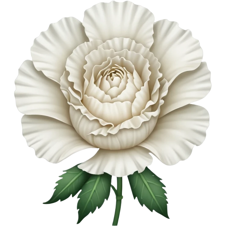 White Carnation flower emoji