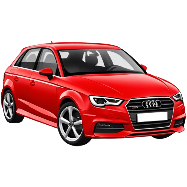 Red audi a3 emoji
