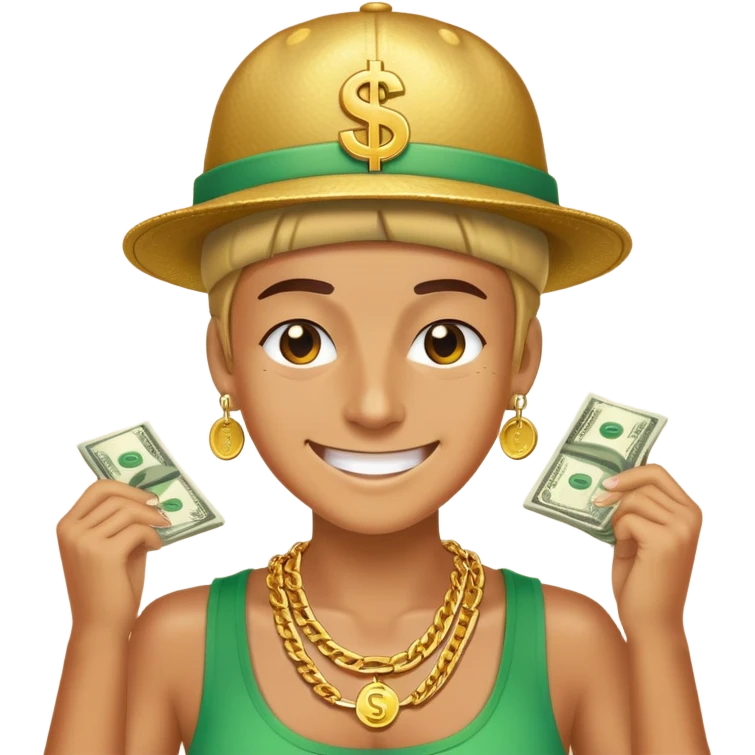 🥵+🤑 emoji