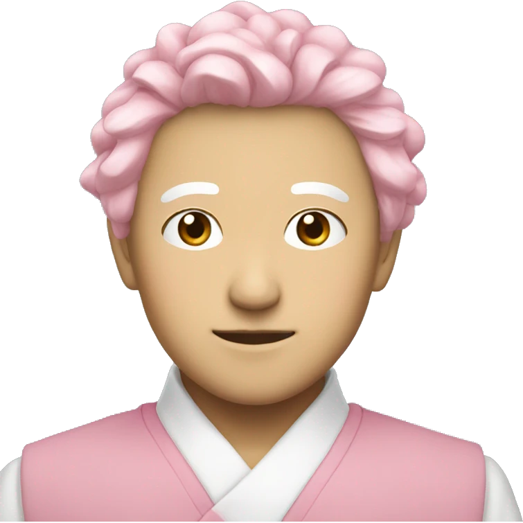 Satoru Gojo pink bow emoji
