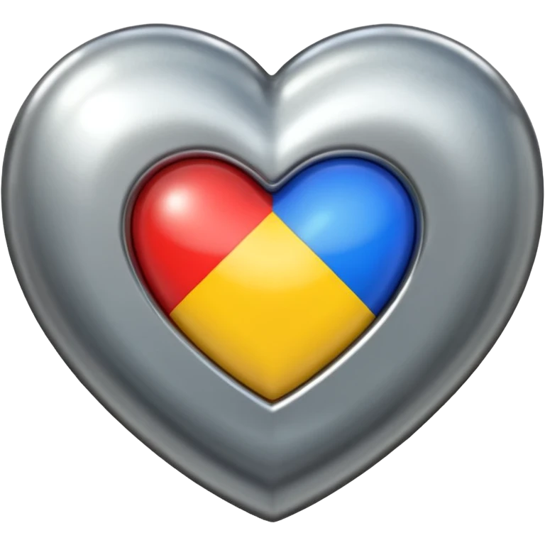 Chrome heart emoji
