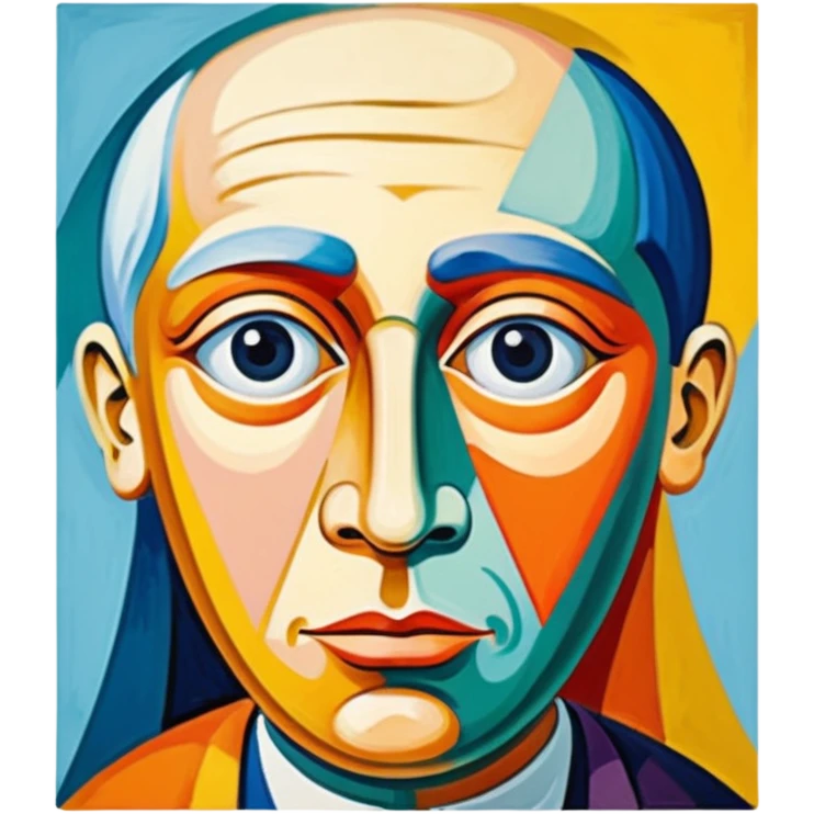 pablo picasso painting on canvas emoji