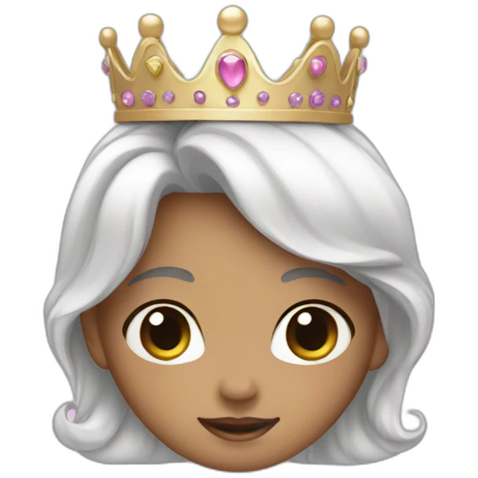 A cute little princess emoji