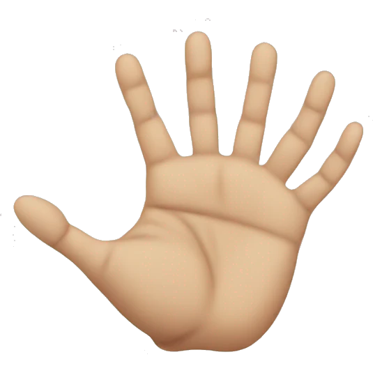 Hand with pain  emoji
