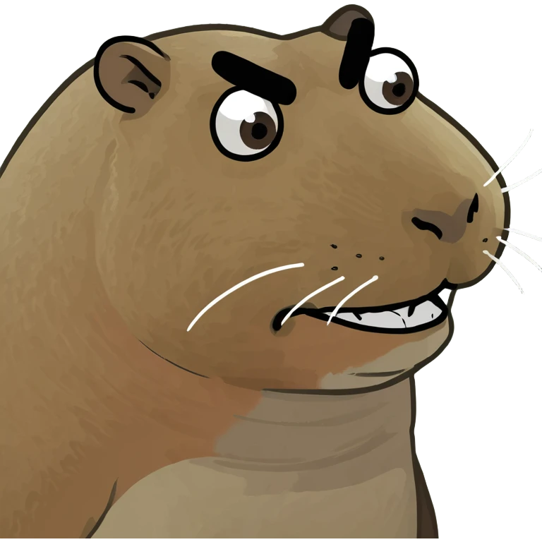 angry capybara emoji