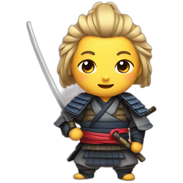 cute samurai emoji