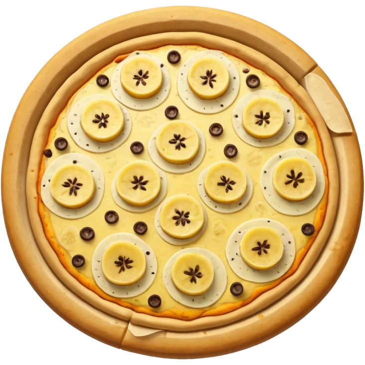 banana pizza top down emoji