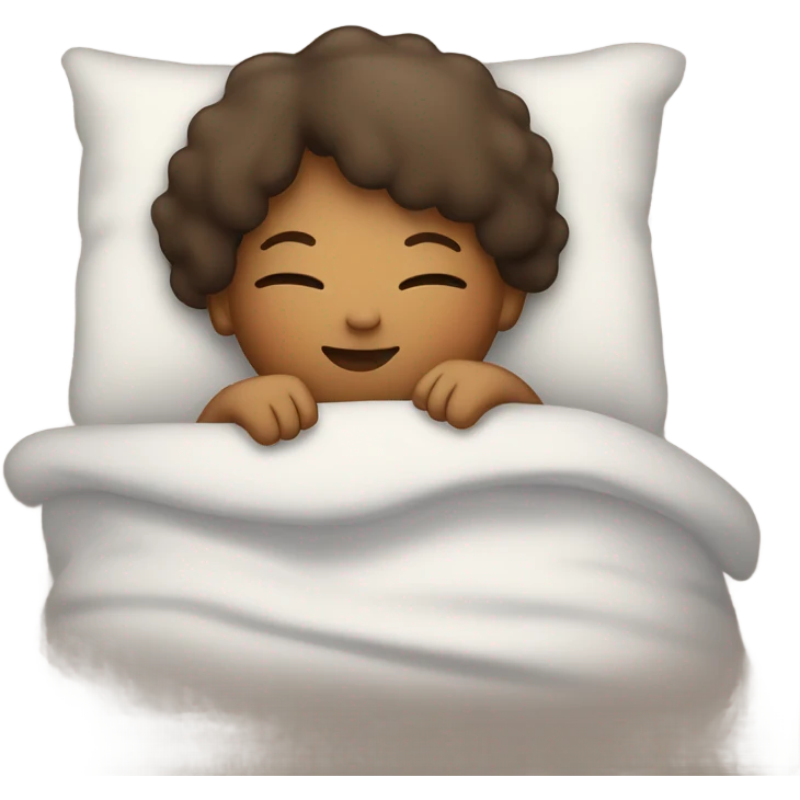 child sleeping in bed emoji