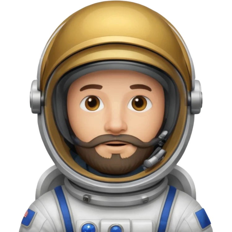 astronaut with beard emoji