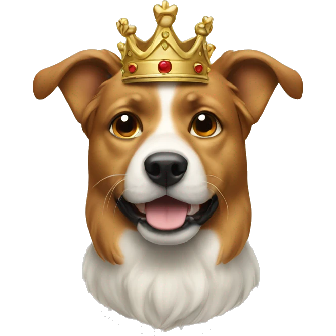 Dog with a crown emoji