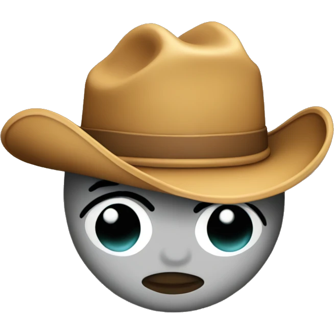 Kissy face with cowboy hat emoji