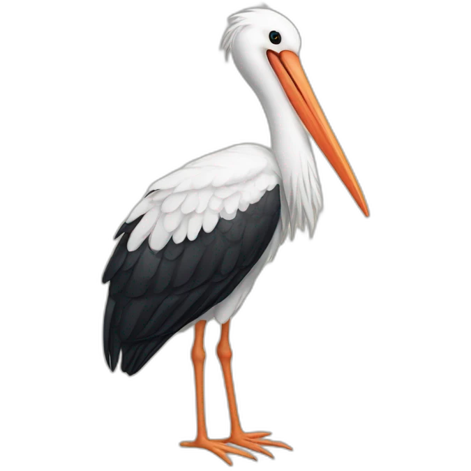 Stork emoji