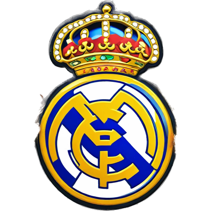Escudo Real Madrid fuego emoji