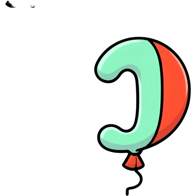 Number 31 balloon  emoji