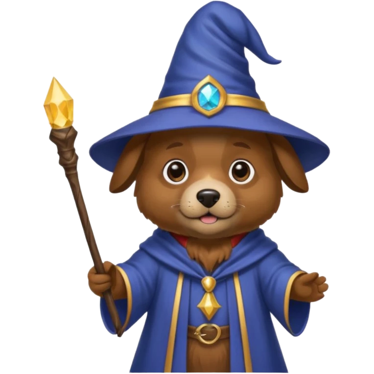 Dog wizard emoji