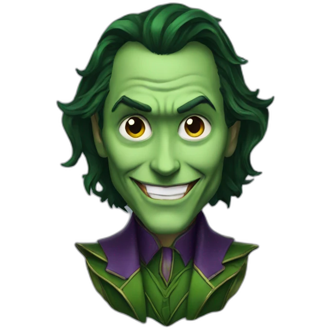 loki as the joker emoji