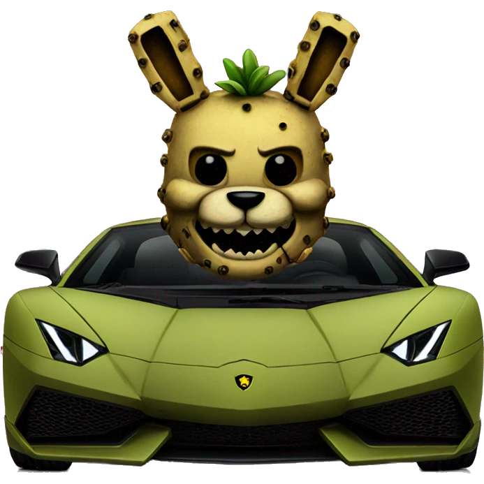 springtrap on lamborghini emoji