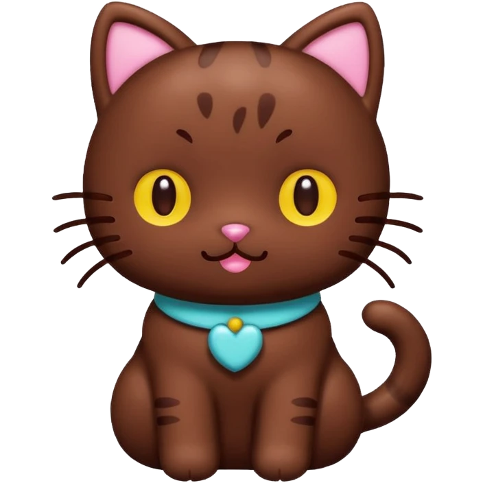 choco cat from hello kitty emoji